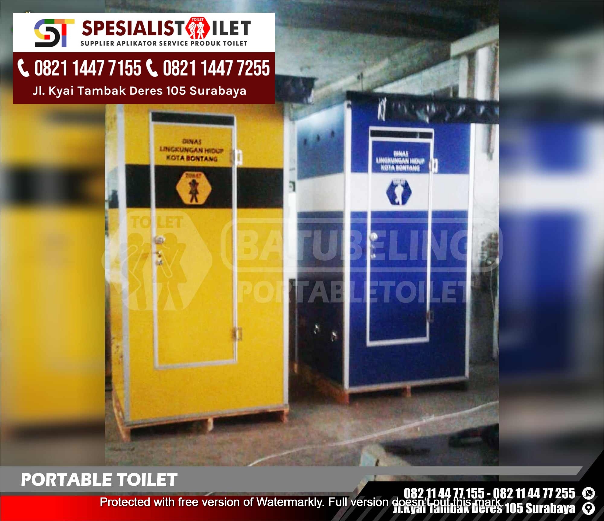 PORTABLE TOILET PROYEK DINAS LINGKUNGAN HIDUP KOTA BONTANG