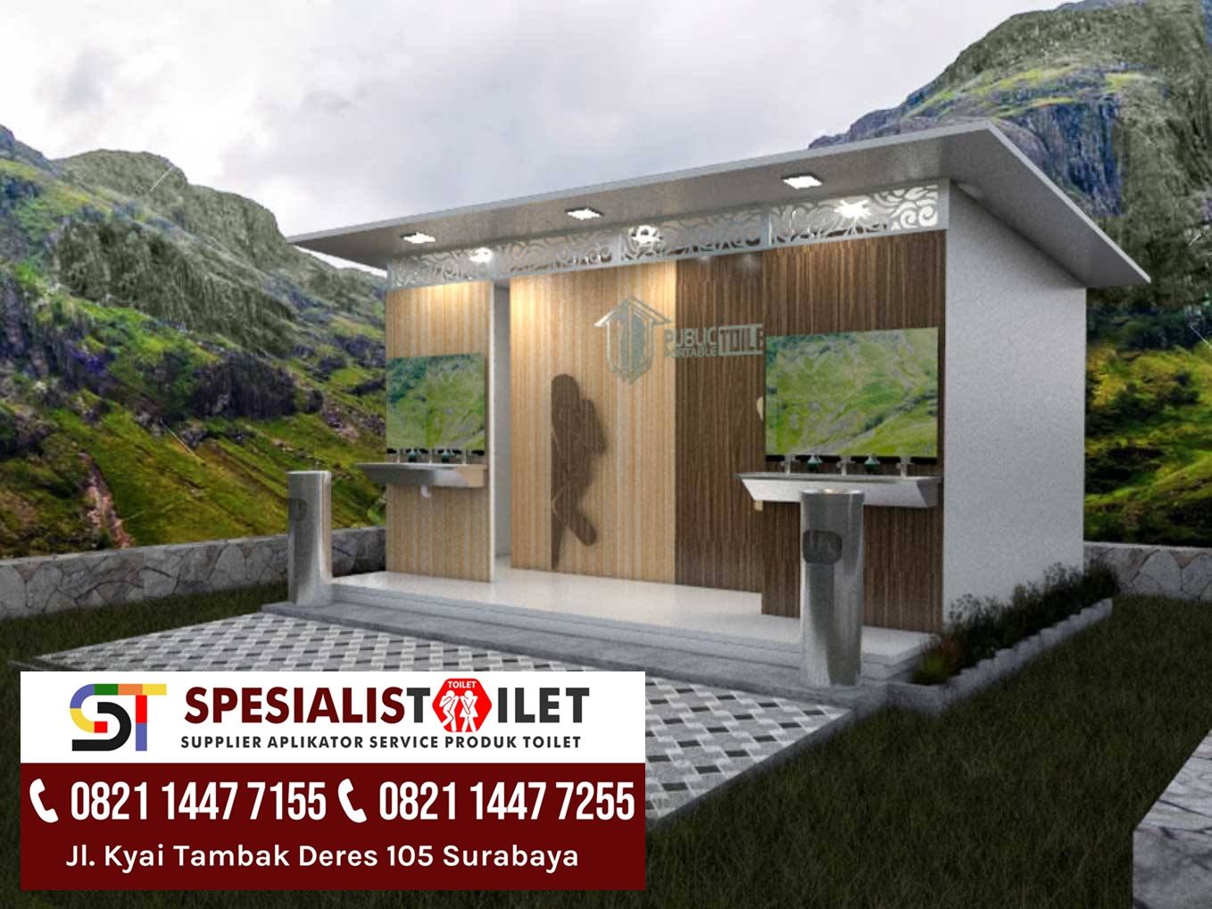 kontraktor toilet public desain couple center door